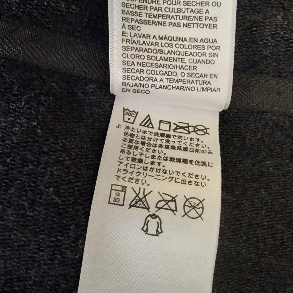 The North Face Fleece Jacket XS Hooded Longline Thumbholes Gray Hoodie - Picture 11 of 11